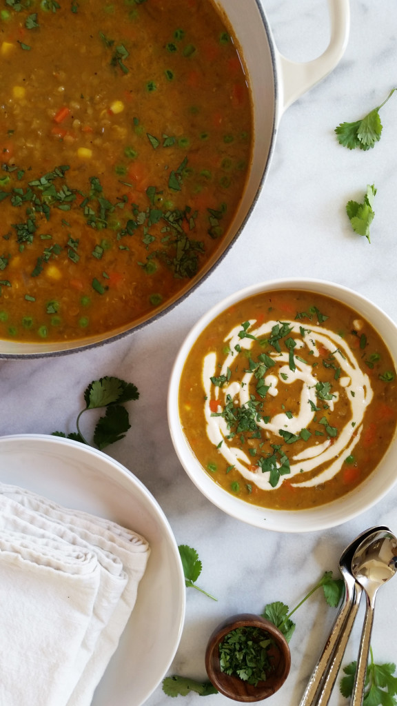 Coconut Curry Red Lentil Soup