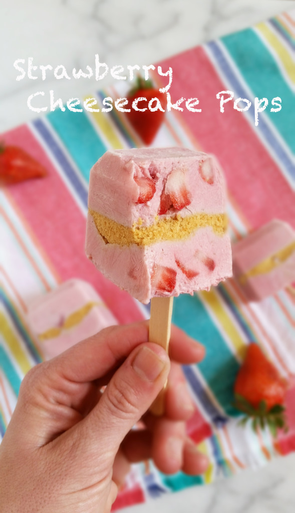 Vegan Strawberry Chessecake Popsicles | The Mostly Vegan