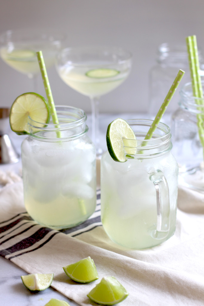 Cucumber Infused Vodka Lime Spritzers