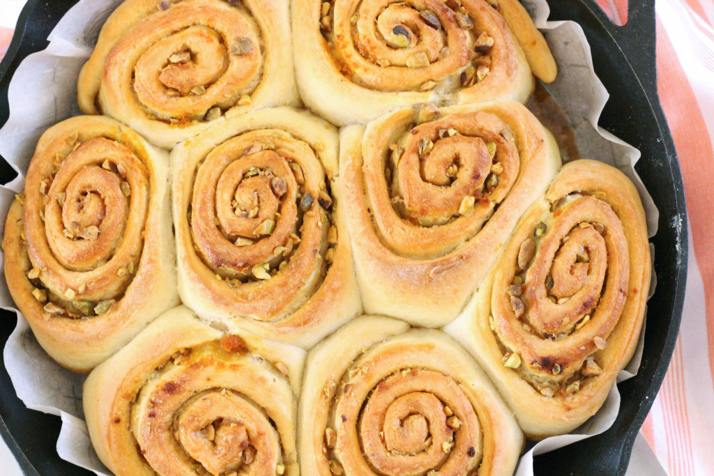 Vegan Pistachio Orange Sticky Buns