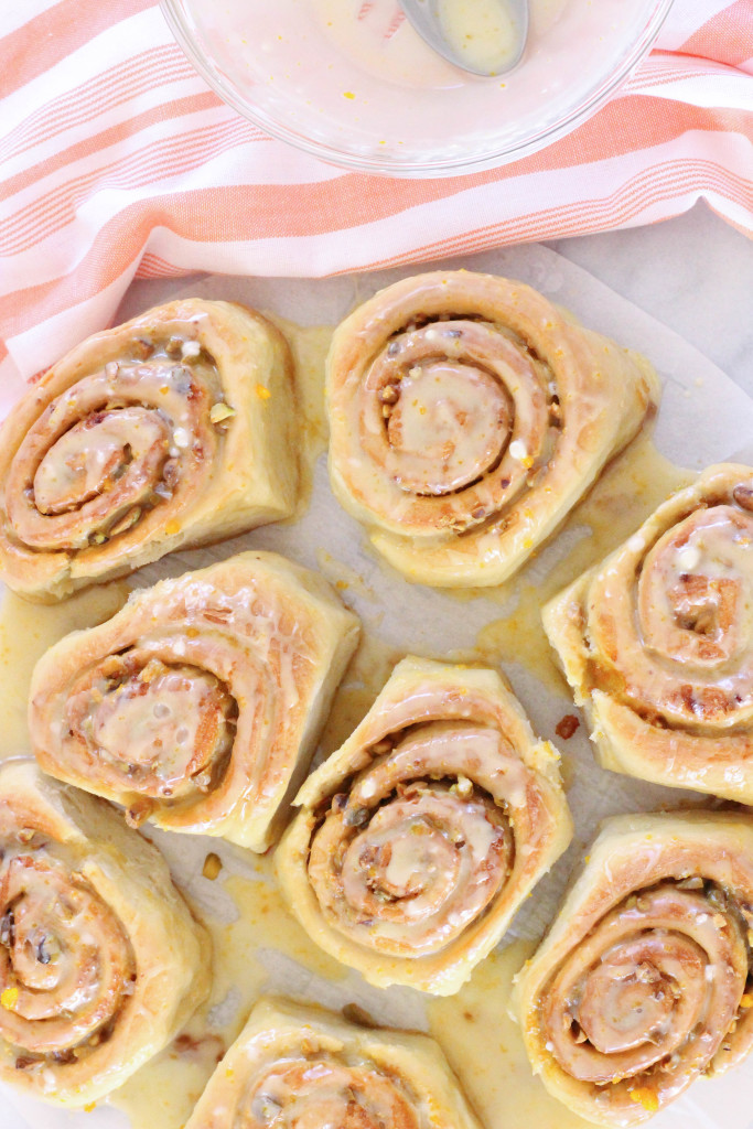 Vegan Pistachio Orange Sticky Buns