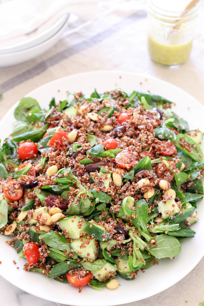 Greek Power Salad with Lemon Oregano Vinaigrette