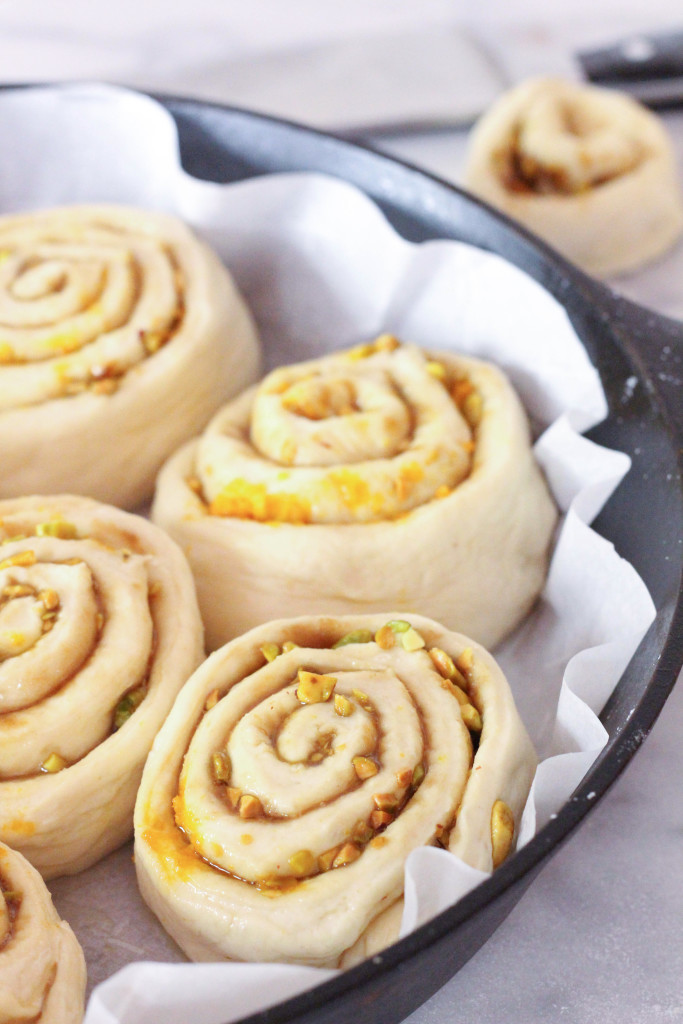 Vegan Pistachio Orange Sticky Buns