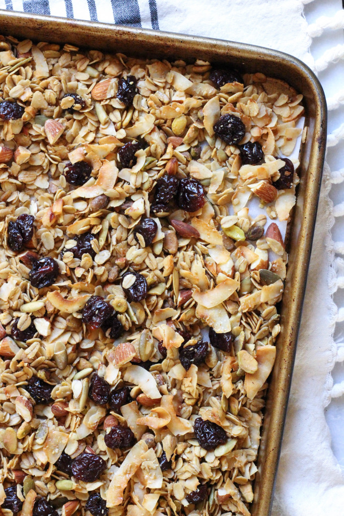 Olive Oil Granola - adapted from the famous Eleven Madison Park recipe