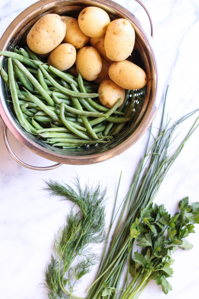 Vegan Potato & Green Bean Salad with Dill Ranch Dressing