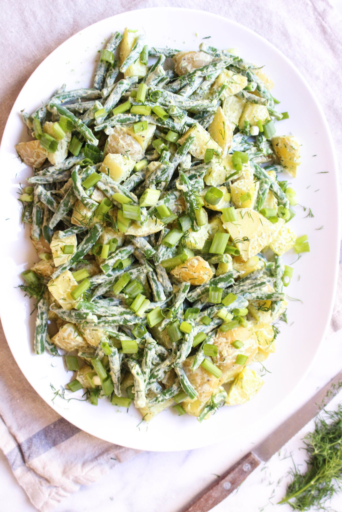 Vegan Potato & Green Bean Salad with Dill Ranch Dressing