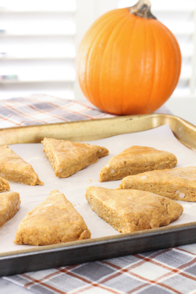 Pumpkin Maple Spelt Scones - vegan and made with coconut oil