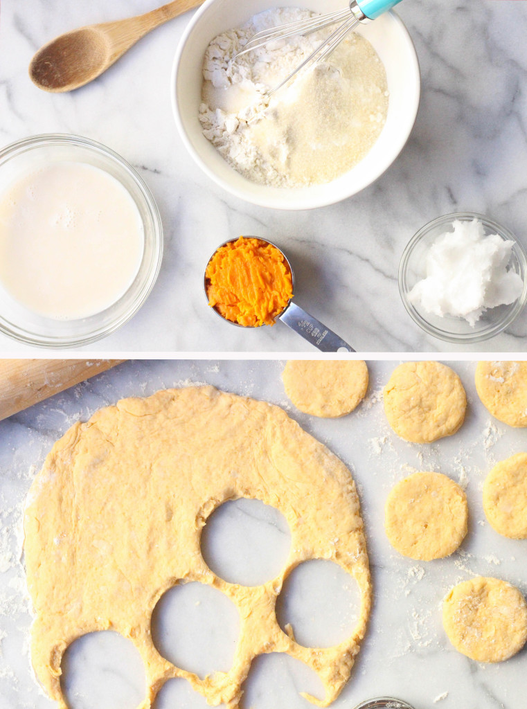 Vegan and super easy, 5 ingredient sweet potato biscuits