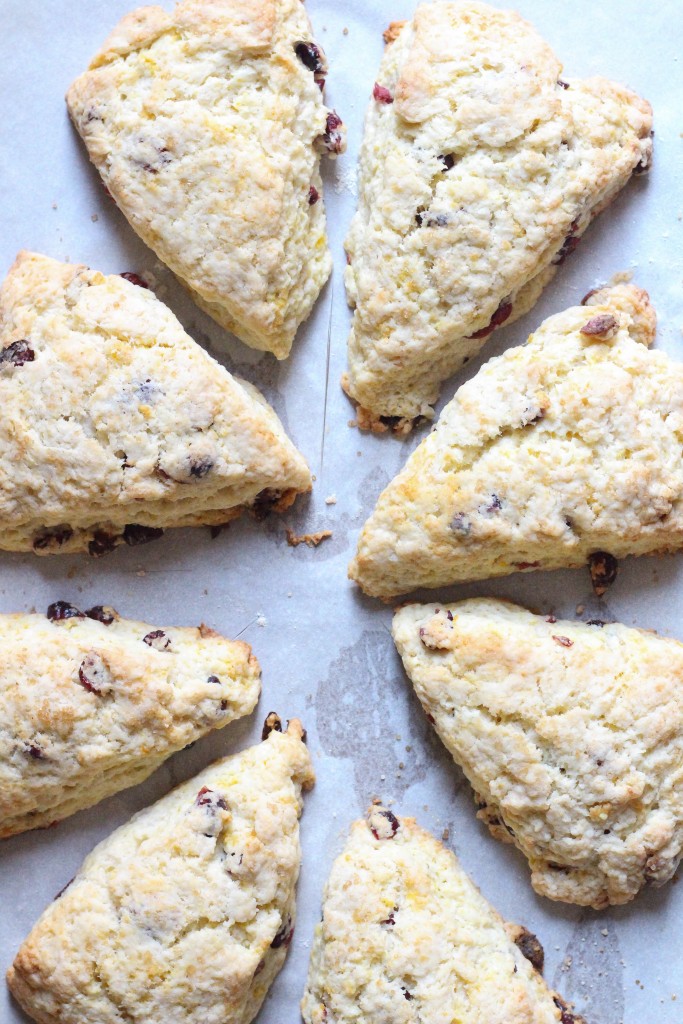 Vegan Cranberry Orange Scones