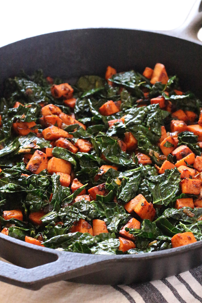 Sweet Potato and Kale Hash - vegan & gluten free