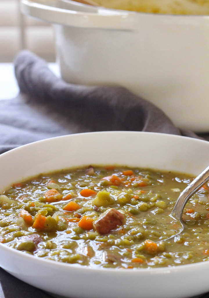 Vegan Split Pea Soup - Healthier Steps