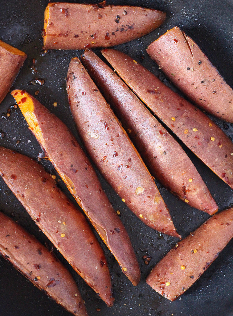 Roasted Yams with Vegan Lime Sunflower Seed Sauce