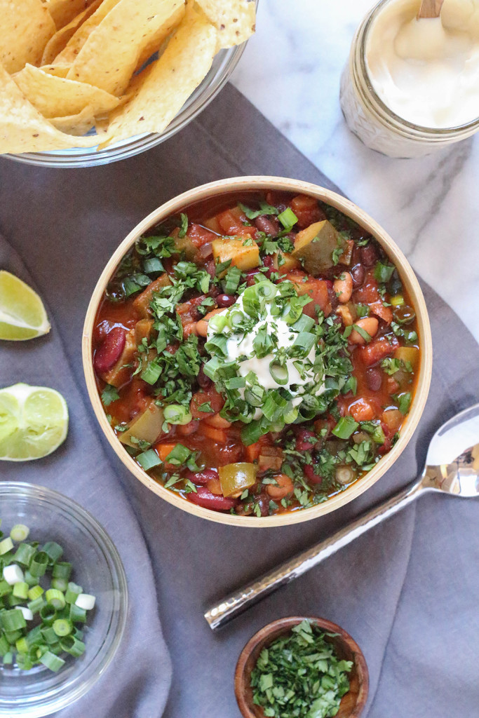 Crowd-pleasing Vegan Three Bean Chili