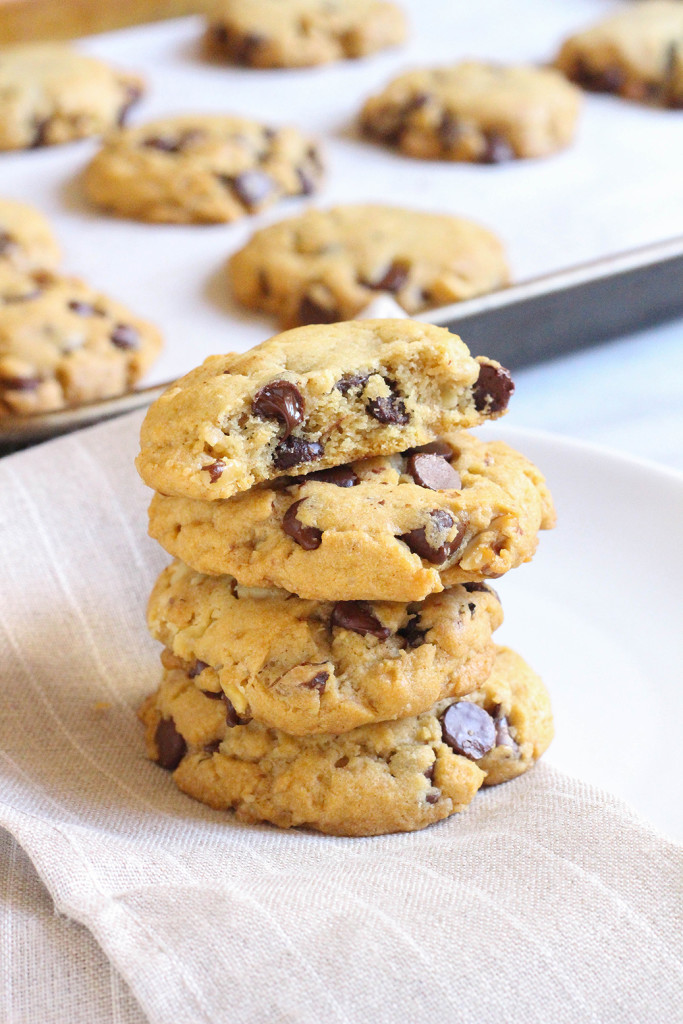 Vegan Chocolate Chip Cookies | The Mostly Vegan