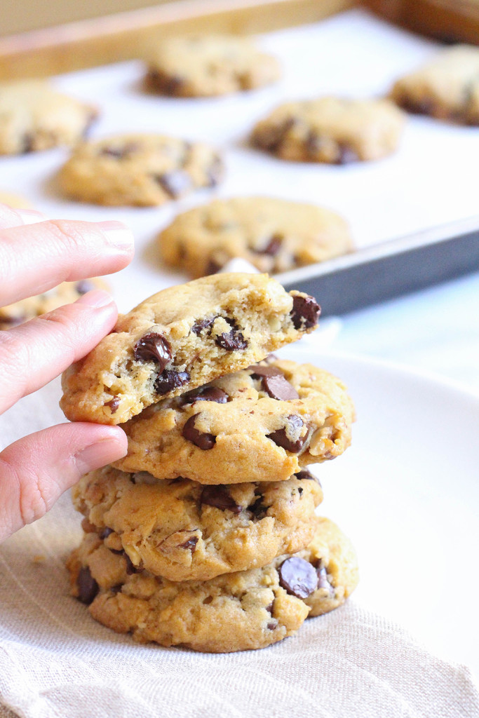 Vegan Chocolate Chip Cookies | The Mostly Vegan