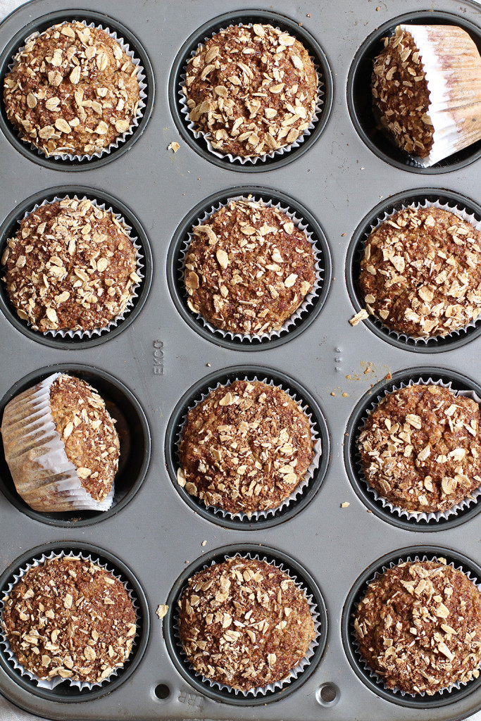 Perfect vegan bran muffins - made with wheat bran, brown sugar and coconut oil.