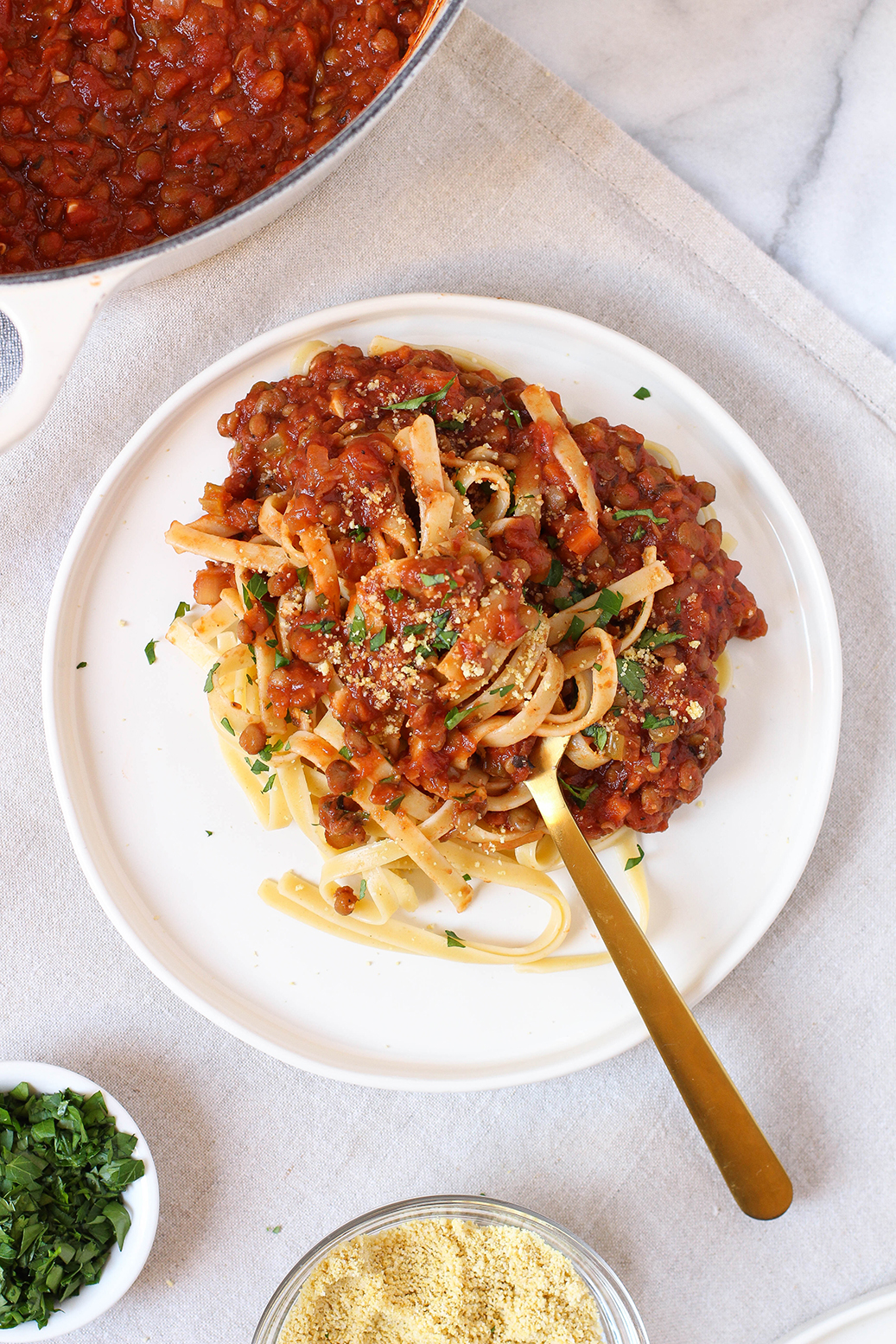 Vegan Weeknight Lentil Bolognese