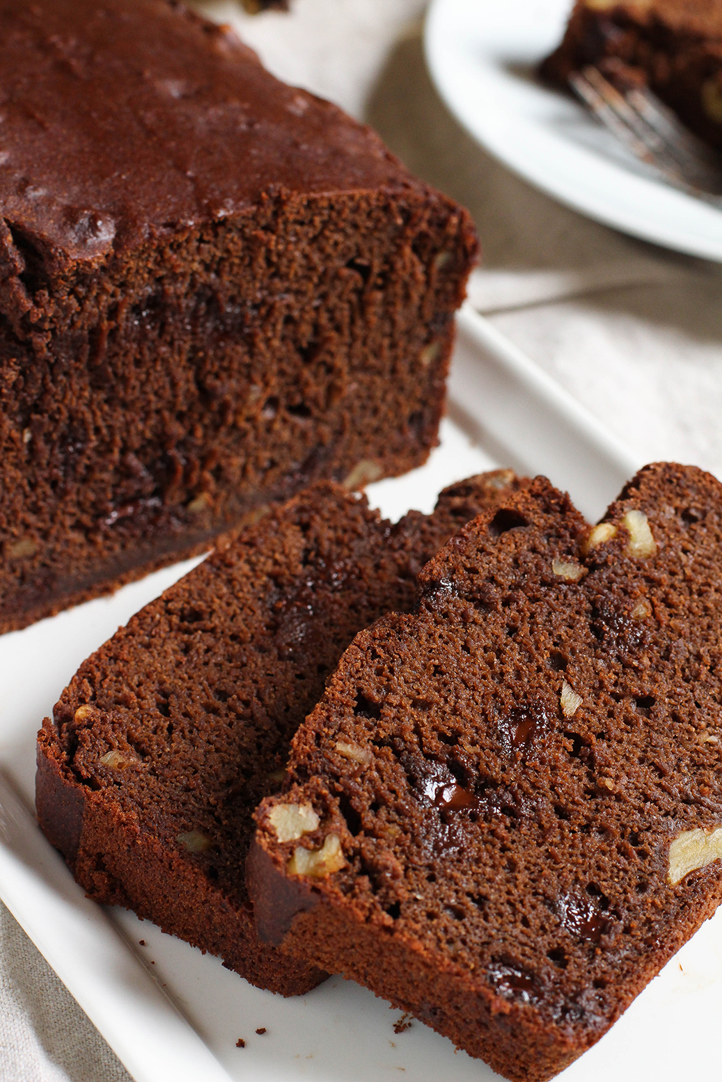 Vegan Double Chocolate Banana Bread | The Mostly Vegan