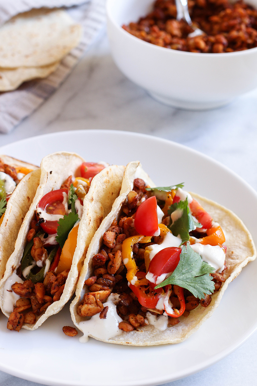 Delicious 20 minute tempeh taco meat