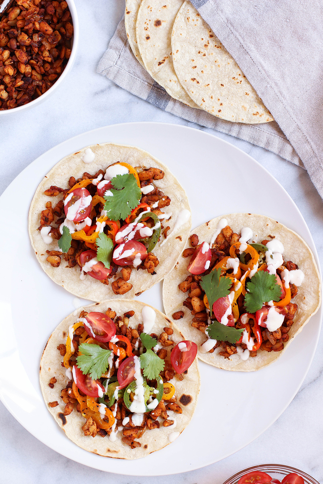 Delicious 20 minute tempeh taco meat