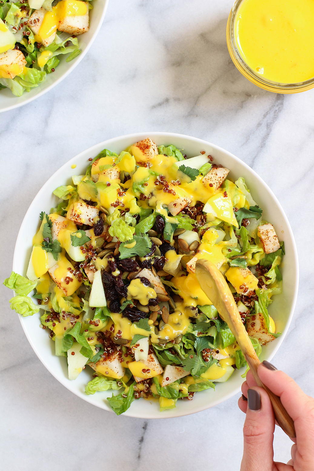 Mango Jicama Crunch Salad - vegan & gluten free