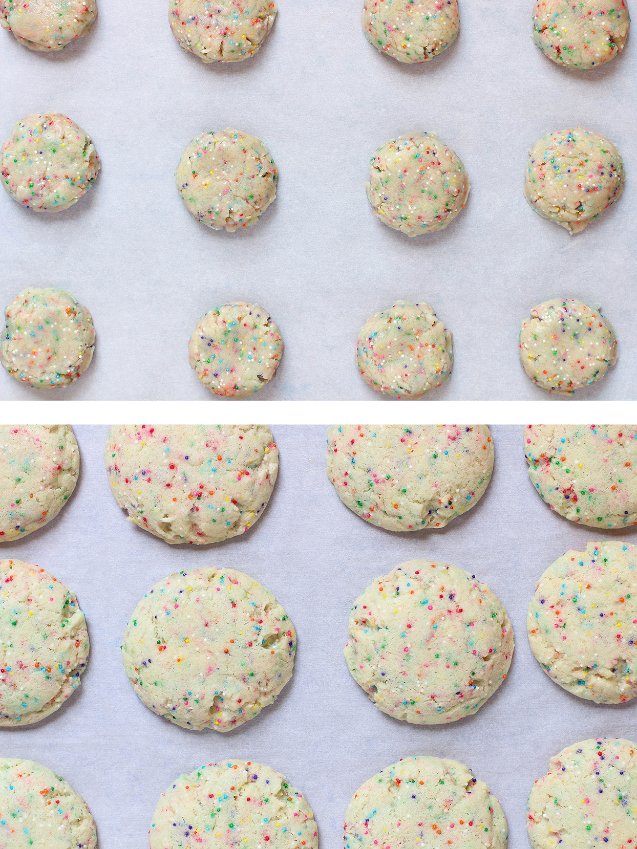 Super Soft Dairy Free Sprinkle Sugar Cookies - Glitter, Inc.