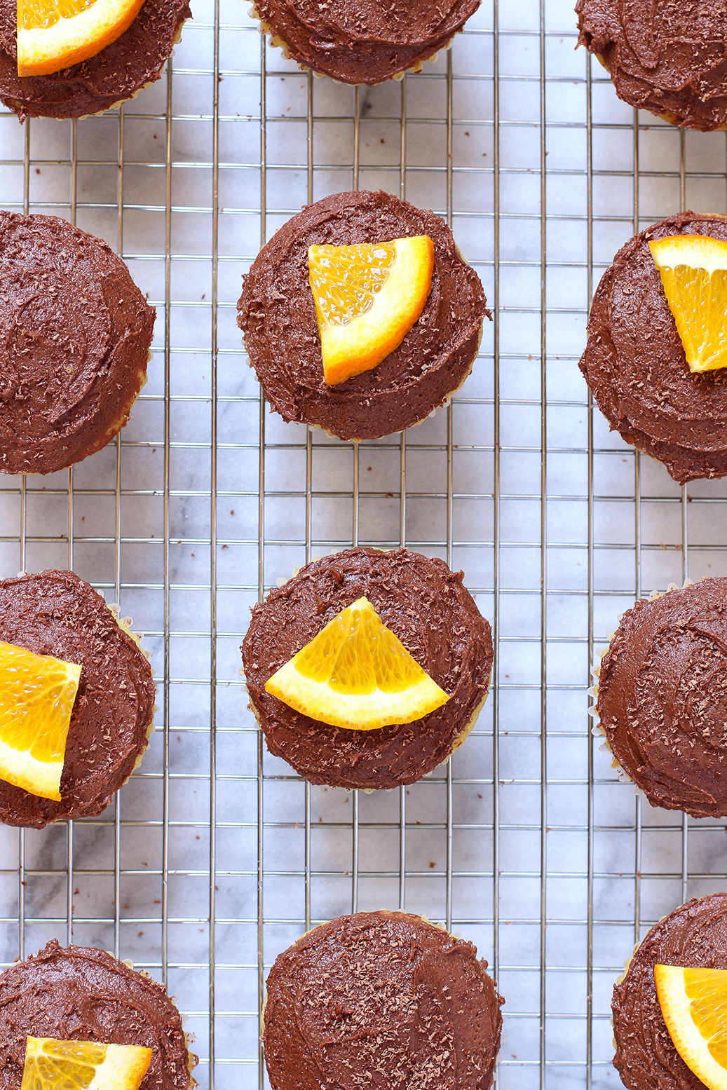 Vegan Dark Chocolate Orange Cupcakes