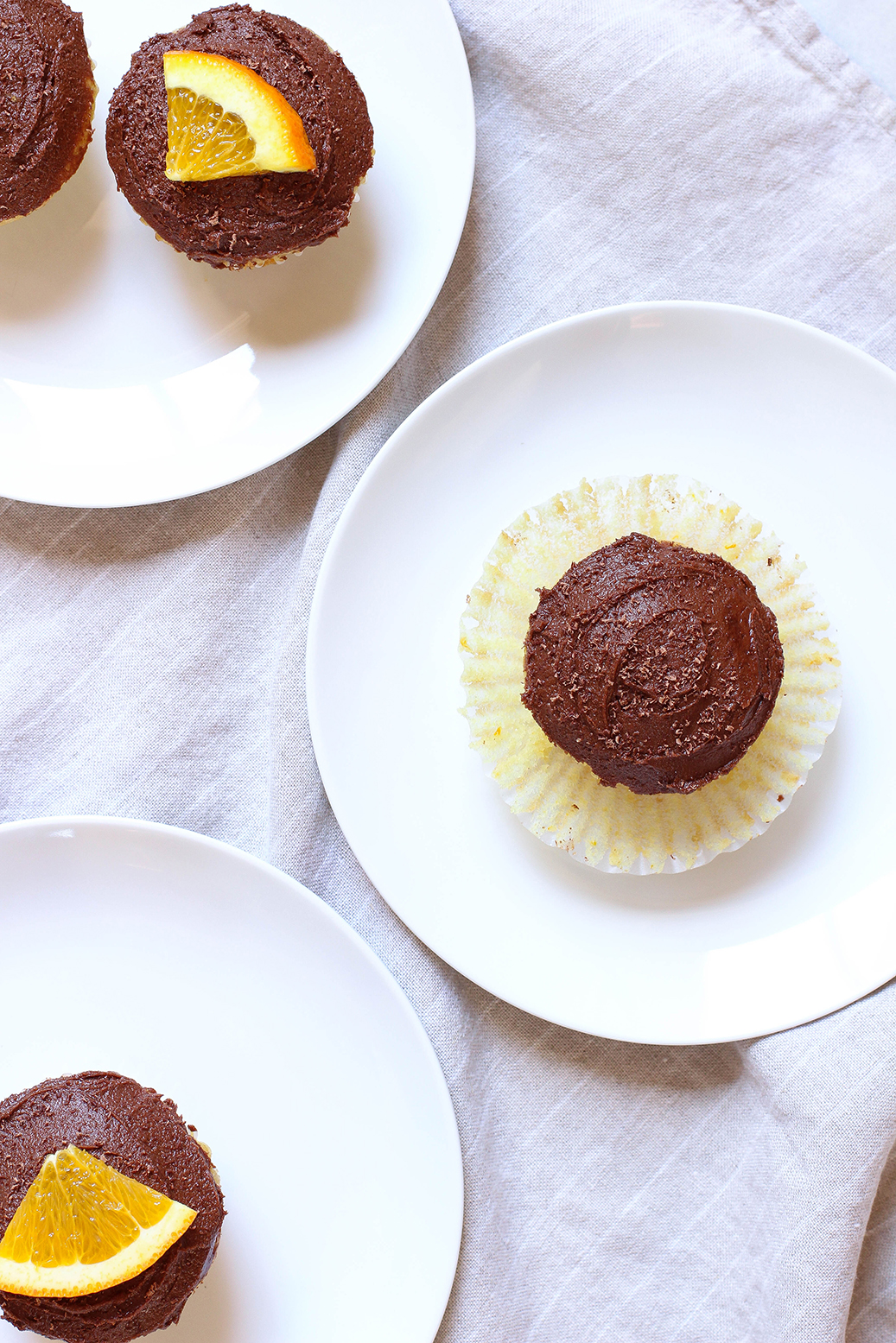 Vegan Dark Chocolate Orange Cupcakes