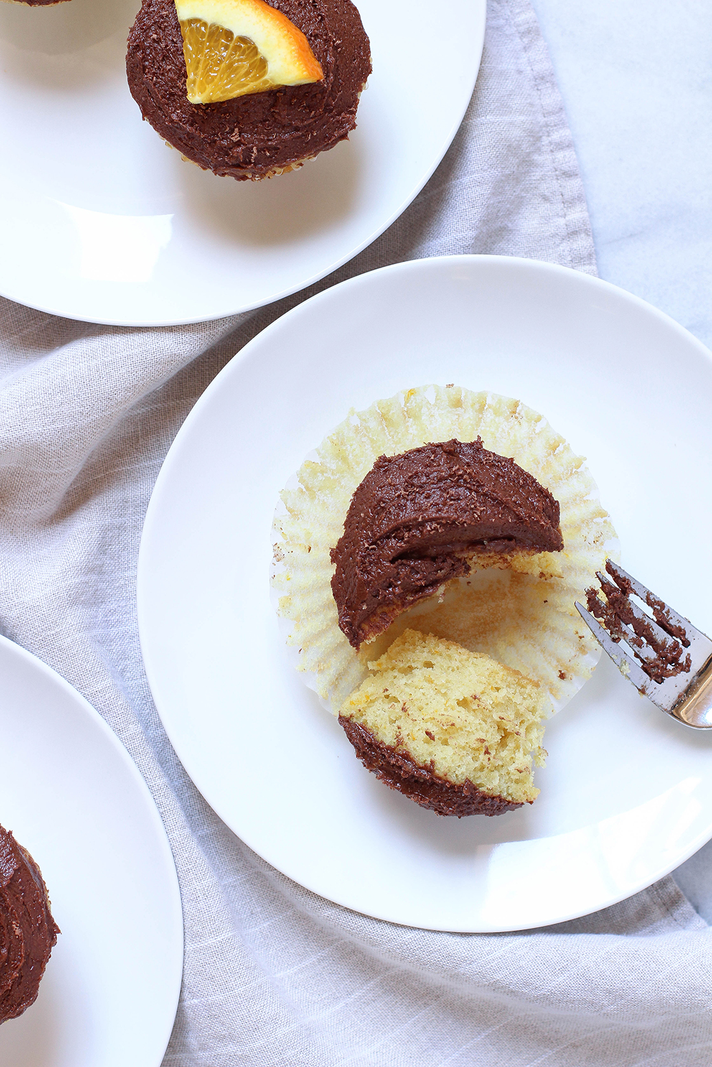 Vegan Dark Chocolate Orange Cupcakes