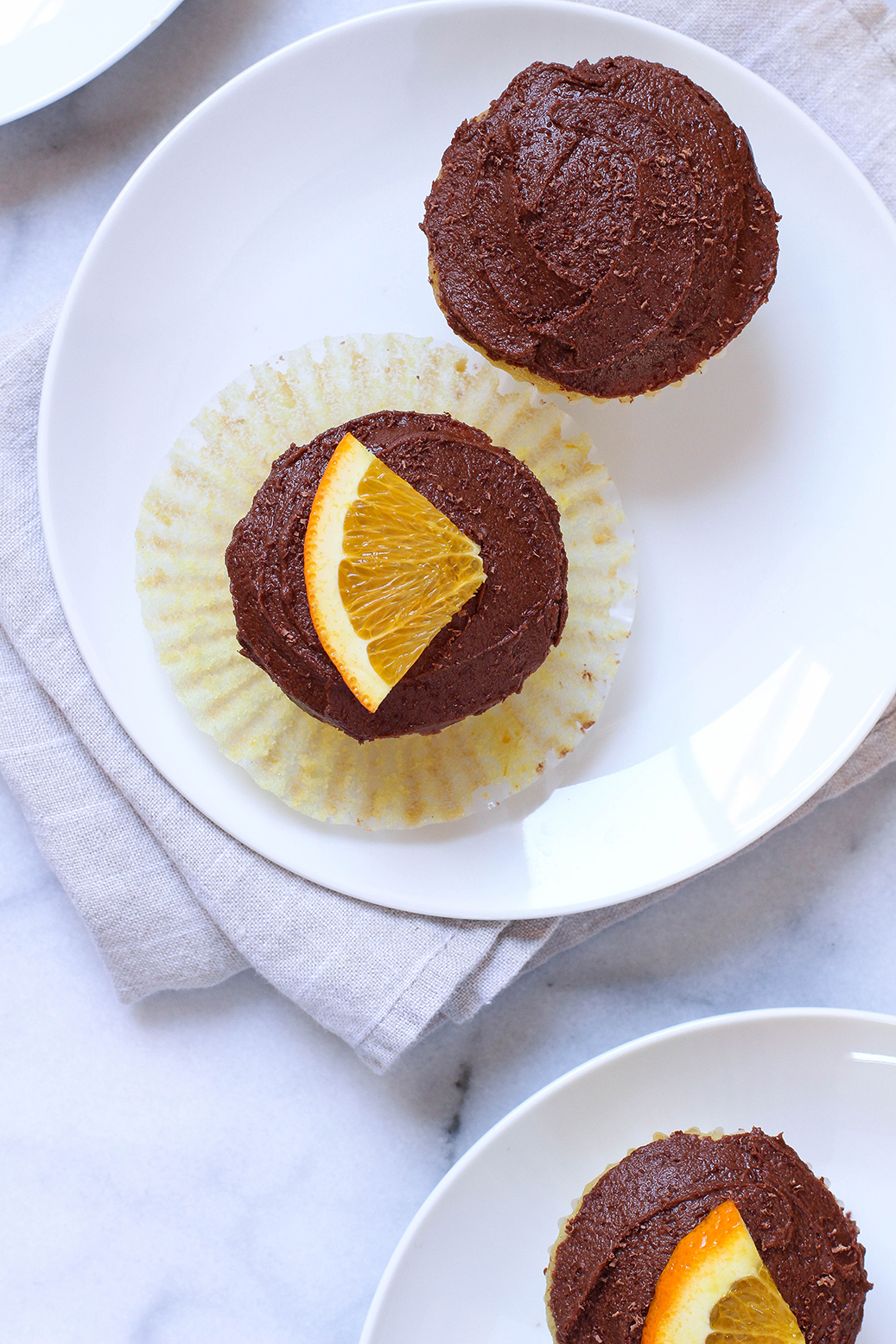 Vegan Dark Chocolate Orange Cupcakes